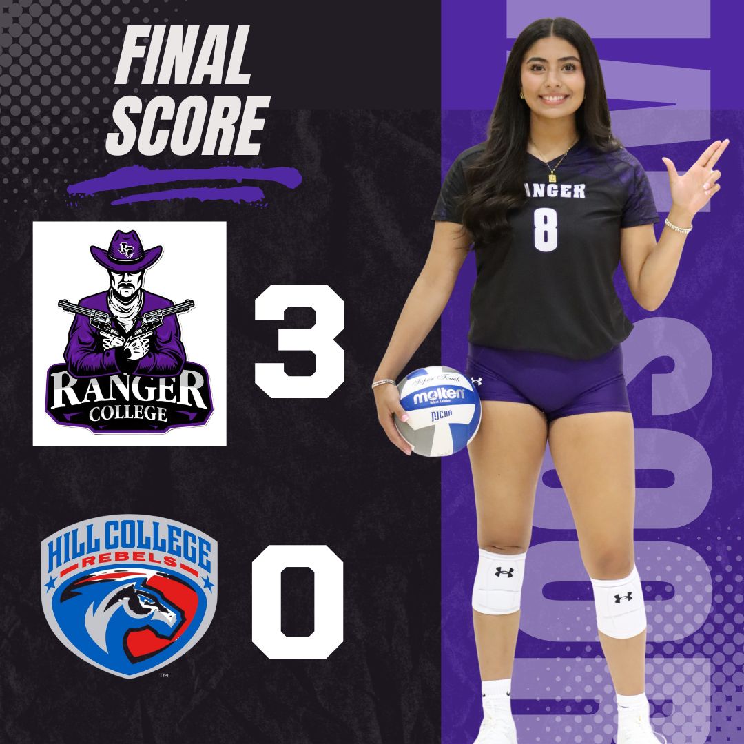 Ranger College Volleyball Sweeps Hill College in Conference Opener