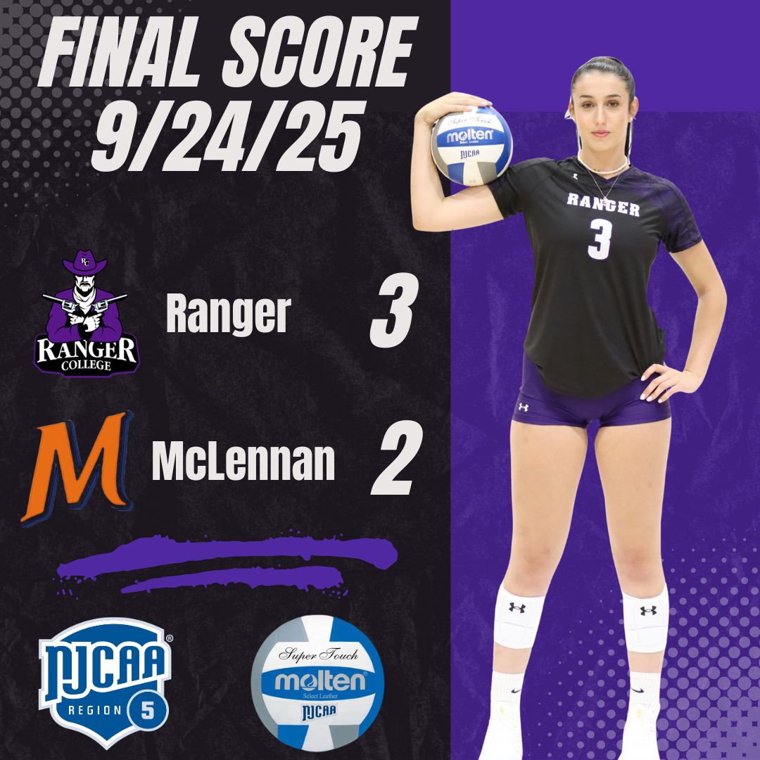 Ranger College Volleyball Outlasts McLennan in Five-Set Thriller